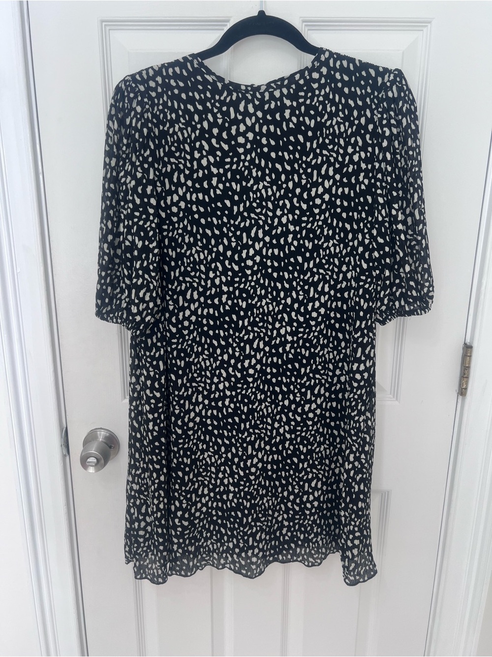 Wild Pony Pleated Dalmatian Print Dress